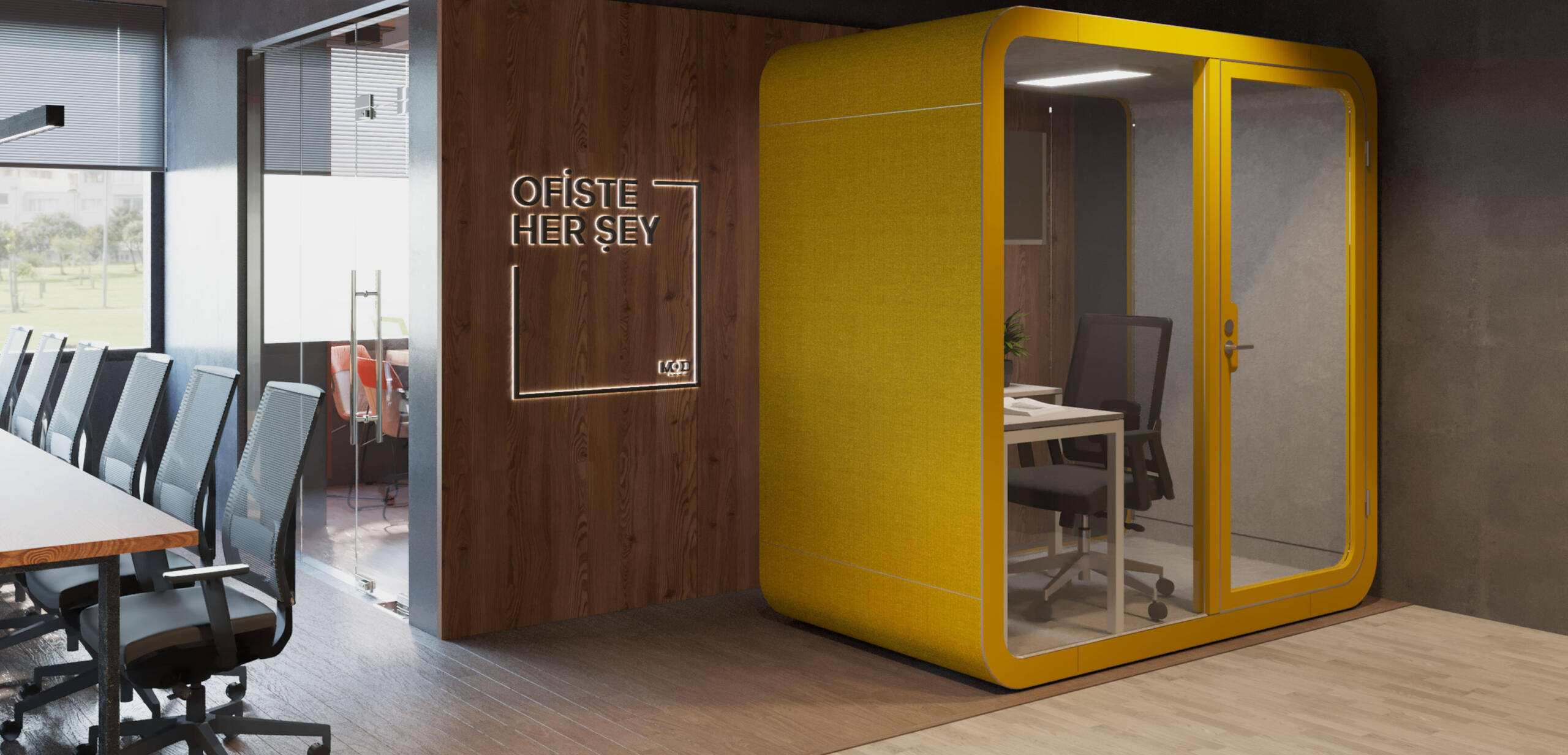 CUBY İKİLİ PHONE BOOTH AKUSTİK KABİNLER