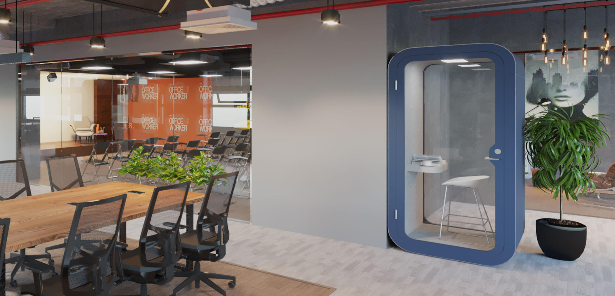 CUBY TEKLİ PHONE BOOTH AKUSTİK KABİNLER